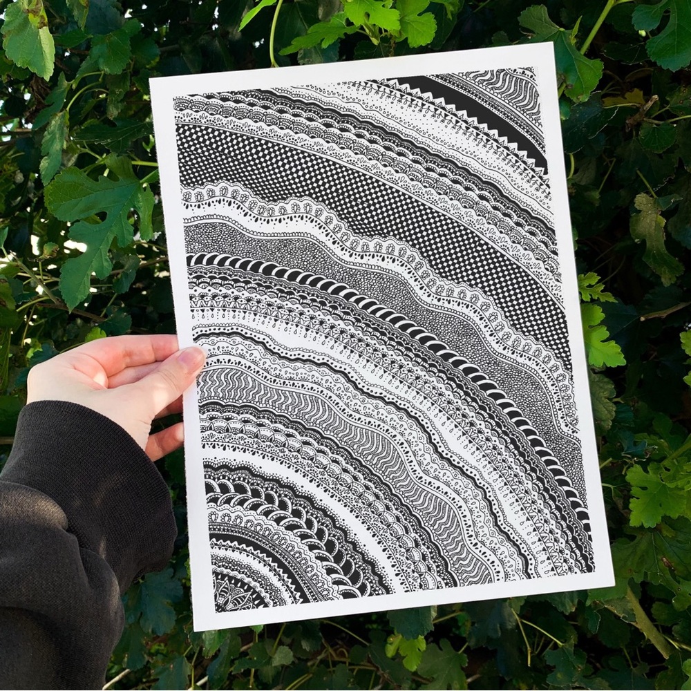 Maximalist Detailed pattern art drawing (version 2)